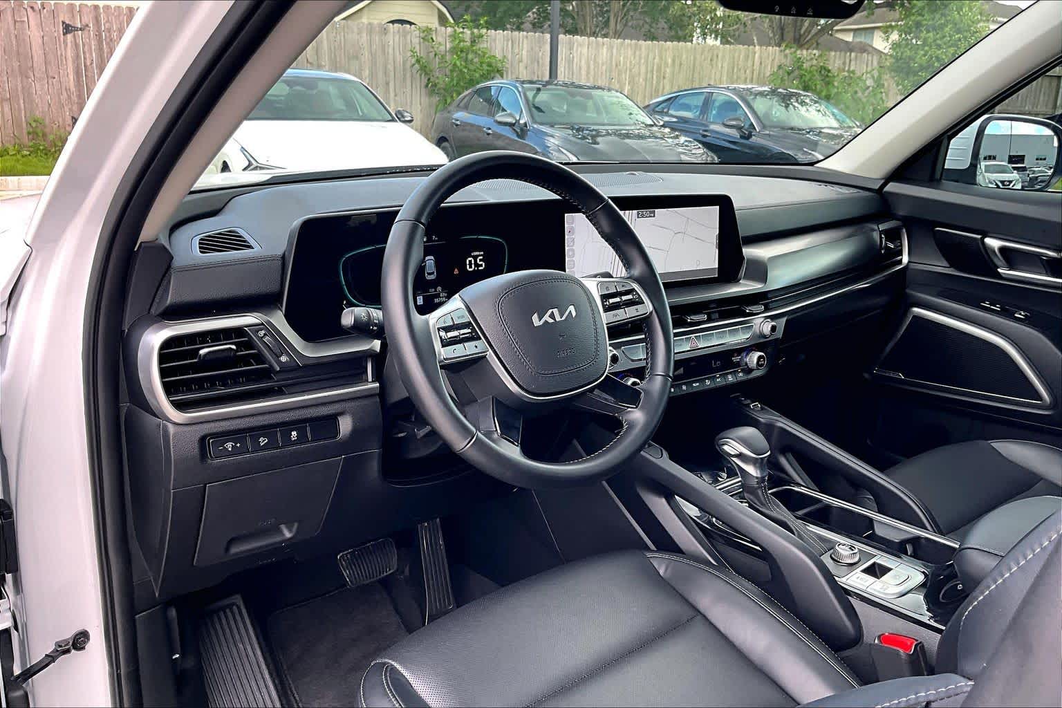2023 Kia Telluride S Glacial White Pearl at Westside Kia