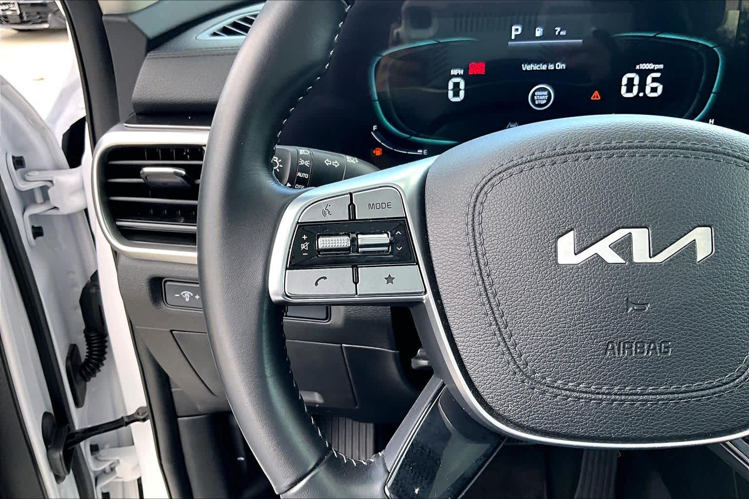 2023 Kia Telluride S Glacial White Pearl at Westside Kia