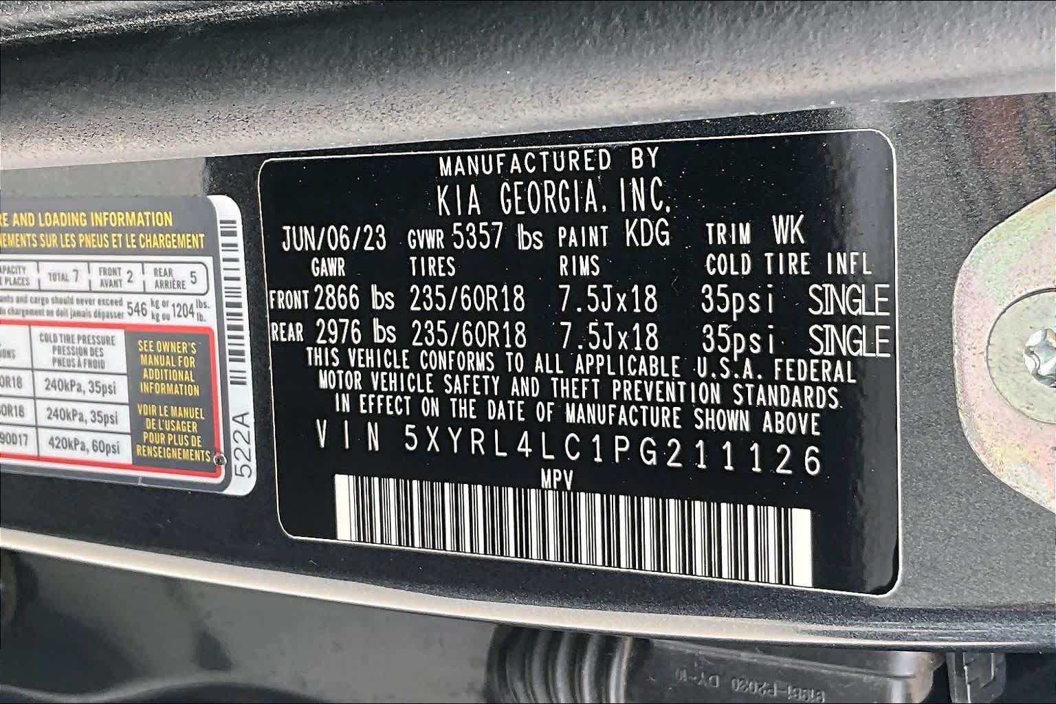 2023 Kia Sorento S Gravity Grey at Westside Kia