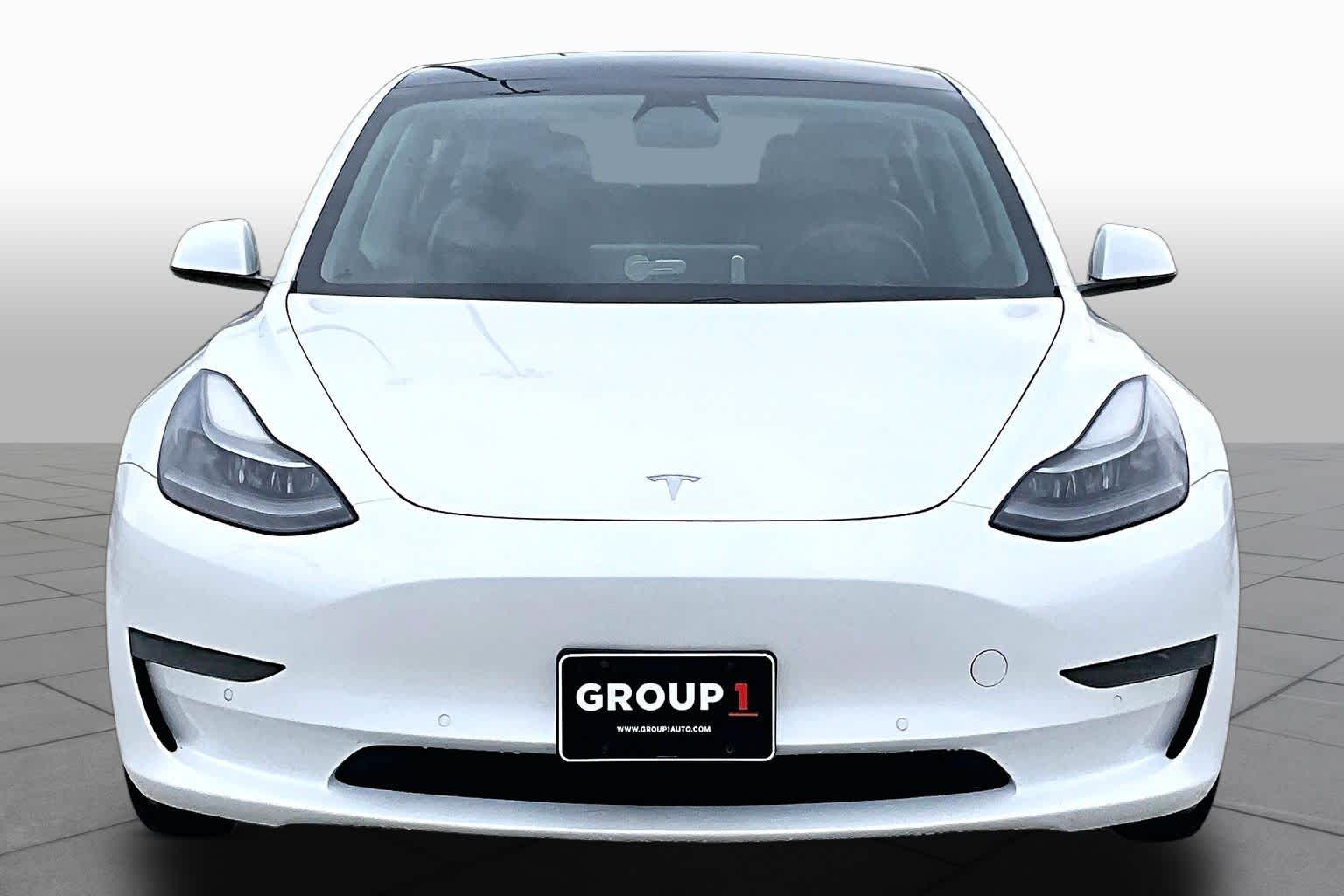 2021 Tesla Model 3 Standard Range Plus Pearl White Multi-Coat at Westside Kia