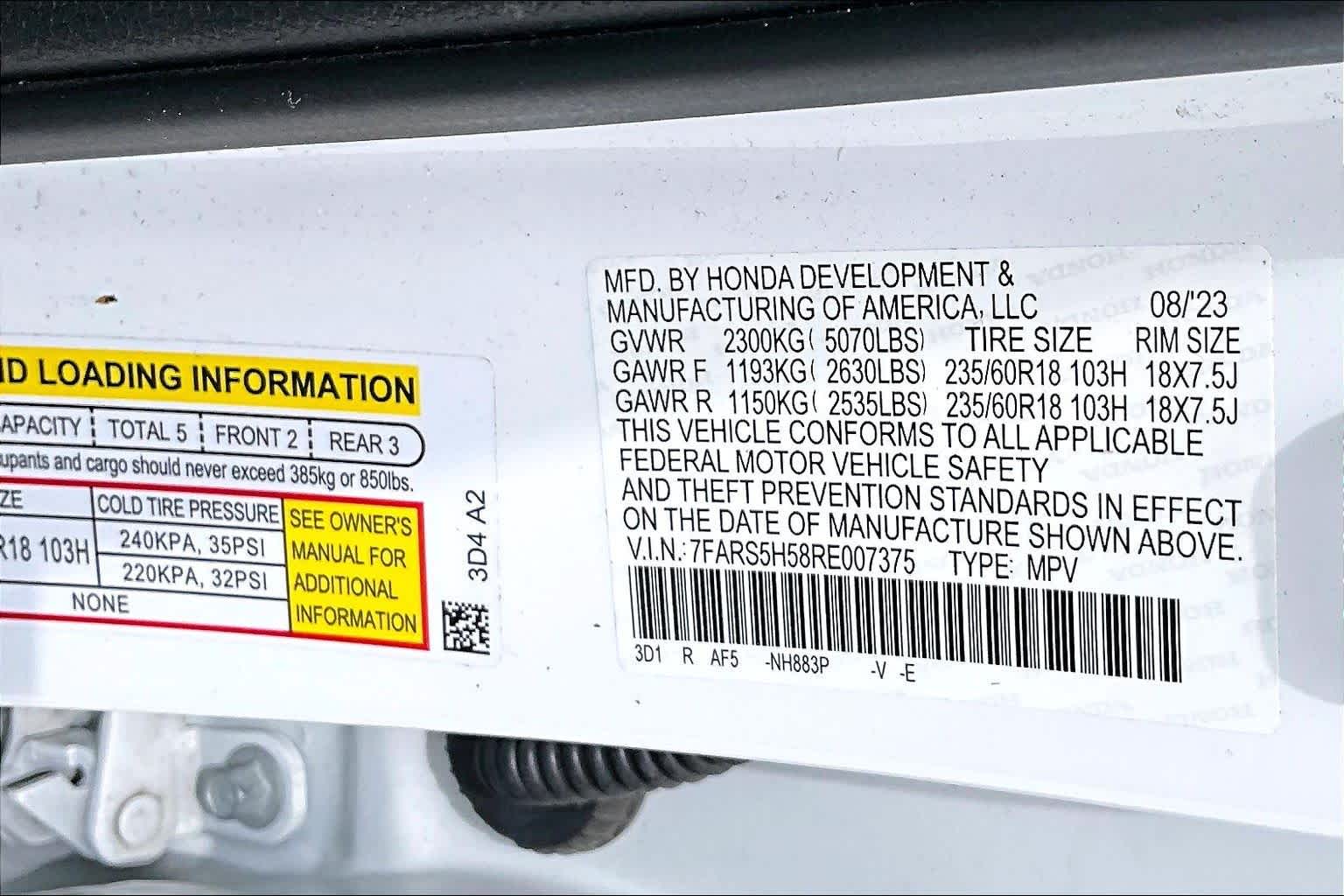 2024 Honda CR-V Hybrid Sport Platinum White Pearl at Texan GMC Buick
