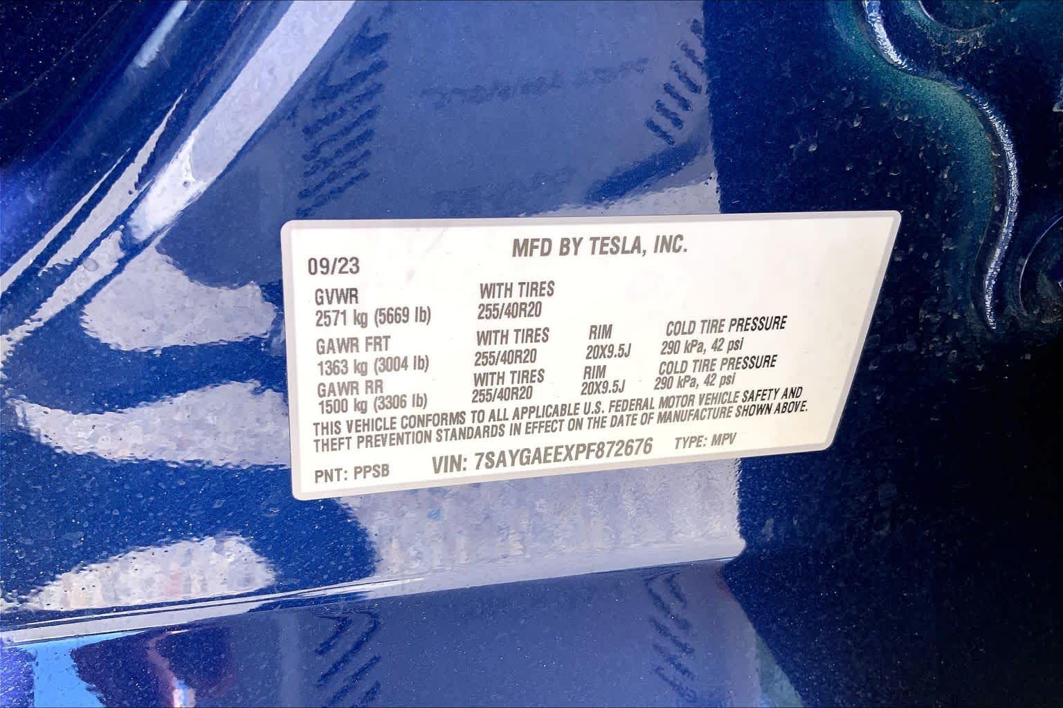 2023 Tesla Model Y Long Range Deep Blue Metallic at Mac Haik Ford