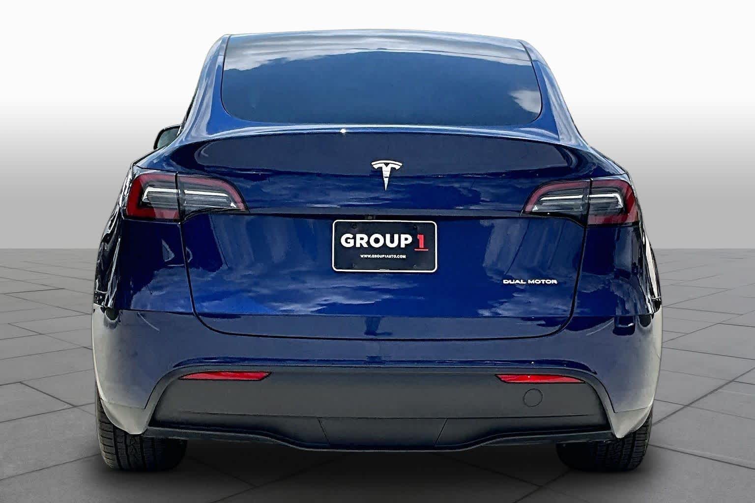2024 Tesla Model Y Long Range Deep Blue Metallic at Group 1 Toyota Southwest