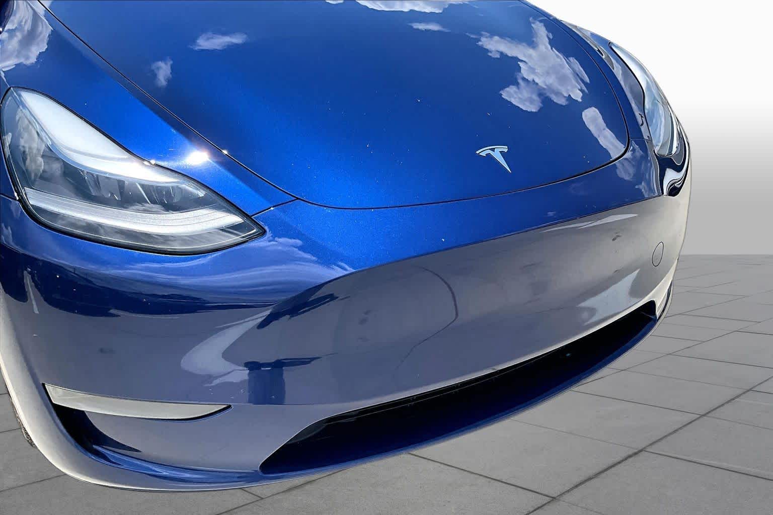 2024 Tesla Model Y Long Range Deep Blue Metallic at Group 1 Toyota Southwest