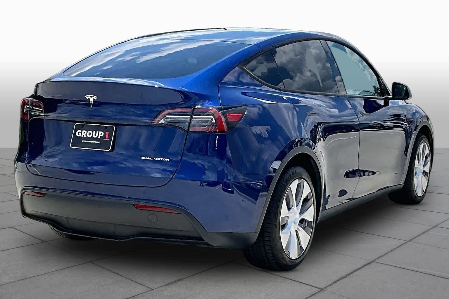 2024 Tesla Model Y Long Range Deep Blue Metallic at Group 1 Toyota Southwest