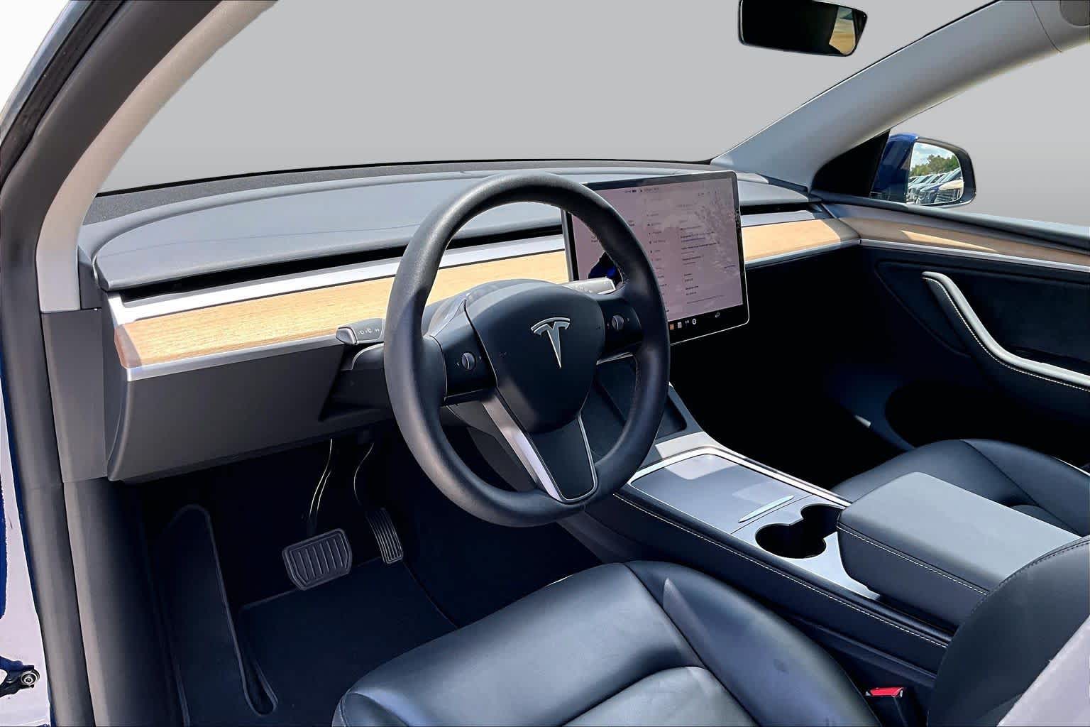2024 Tesla Model Y Long Range Deep Blue Metallic at Group 1 Toyota Southwest