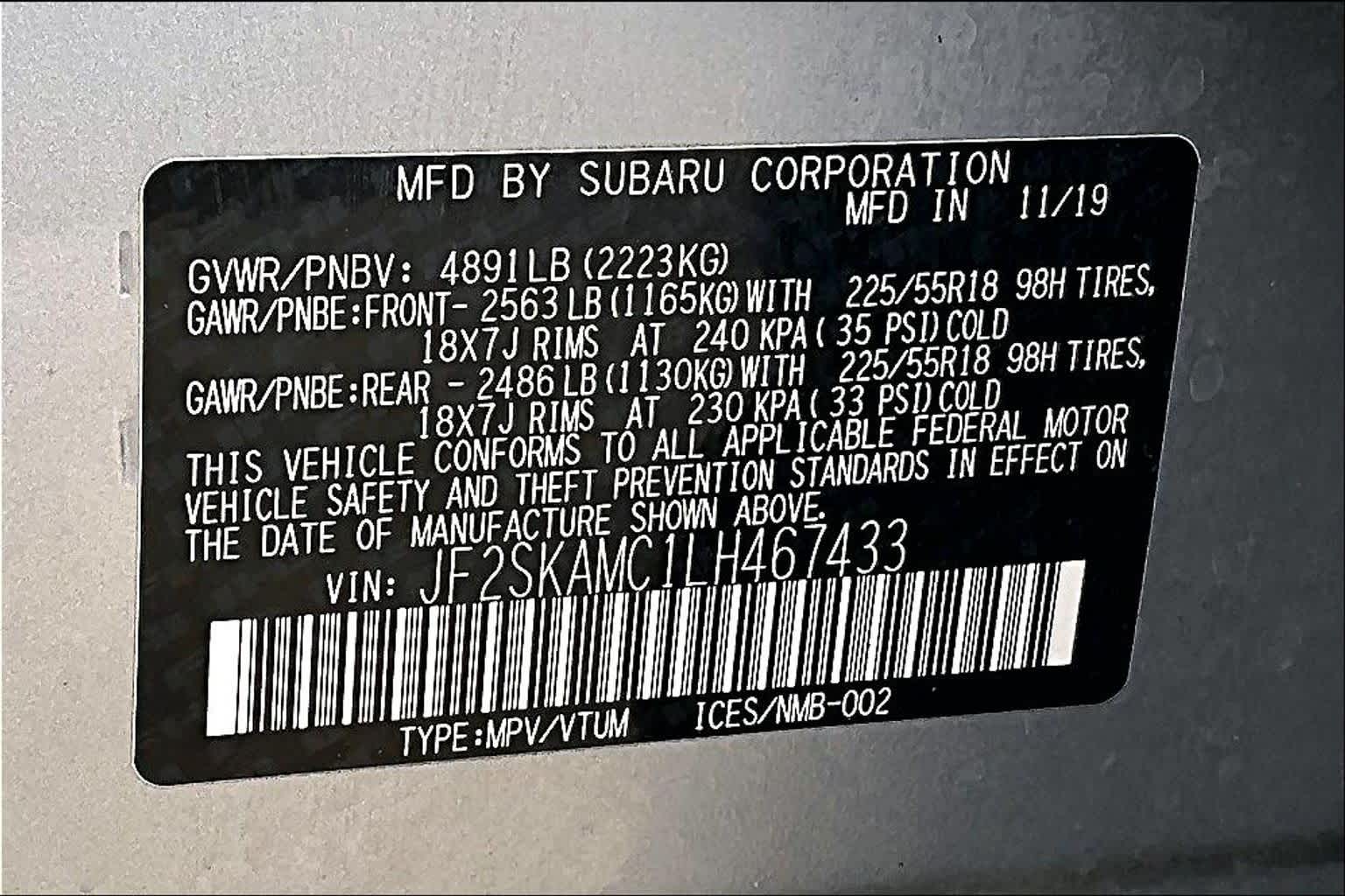 2020 Subaru Forester Sport Ice Silver Metallic at Group 1 GMC Buick South