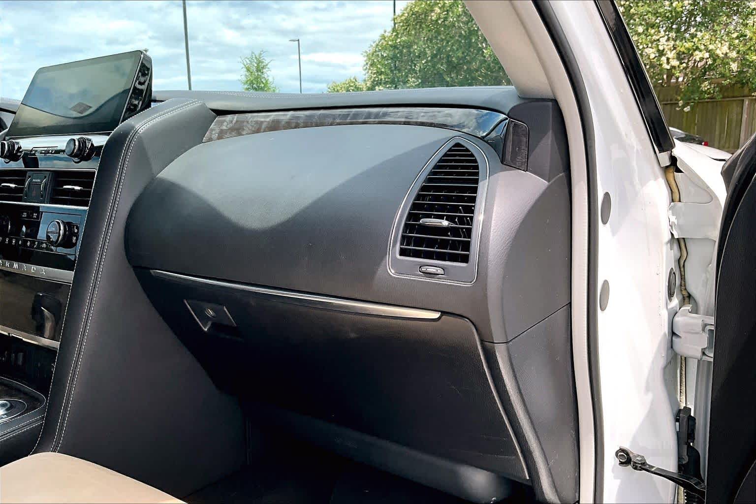 2023 Nissan Armada Platinum Aspen White Tricoat at AutoNation USA Katy