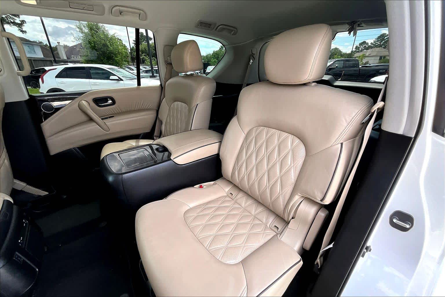2023 Nissan Armada Platinum Aspen White Tricoat at AutoNation USA Katy
