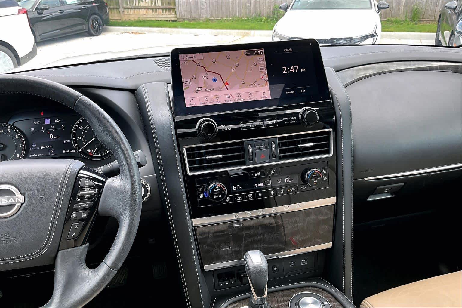 2023 Nissan Armada Platinum Aspen White Tricoat at AutoNation USA Katy