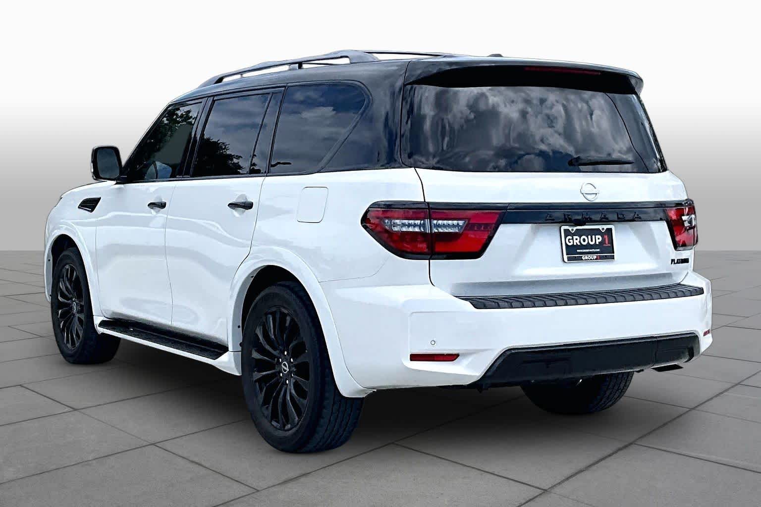 2023 Nissan Armada Platinum Aspen White Tricoat at AutoNation USA Katy