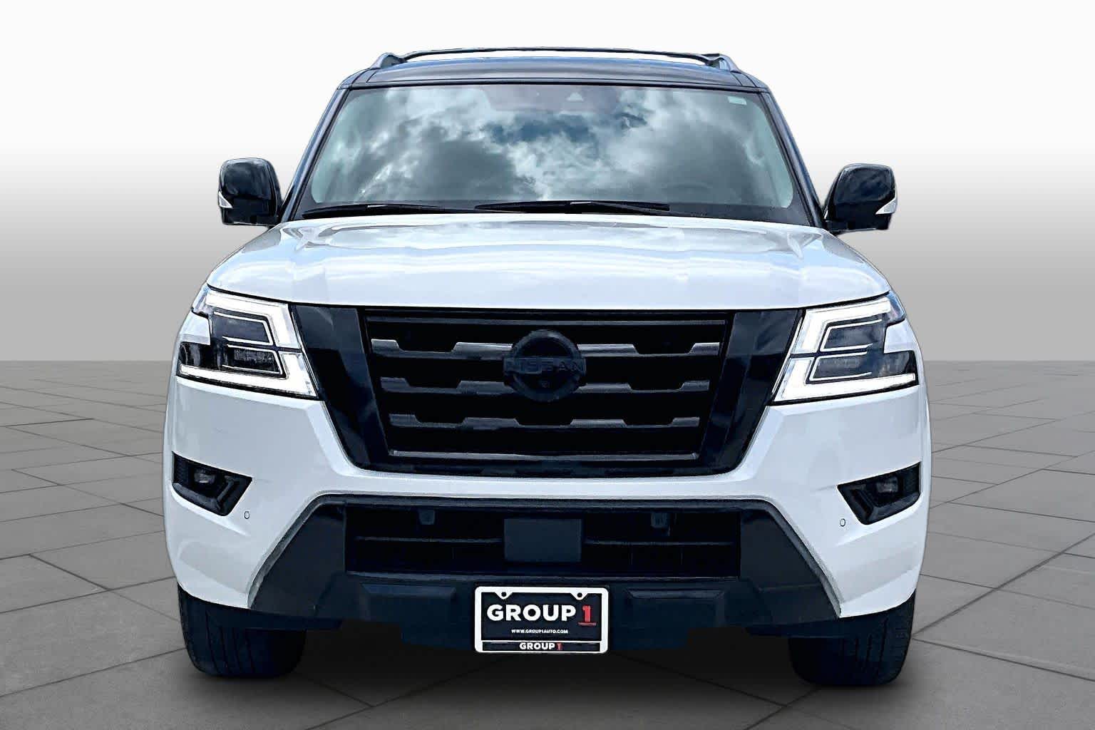 2023 Nissan Armada Platinum Aspen White Tricoat at AutoNation USA Katy
