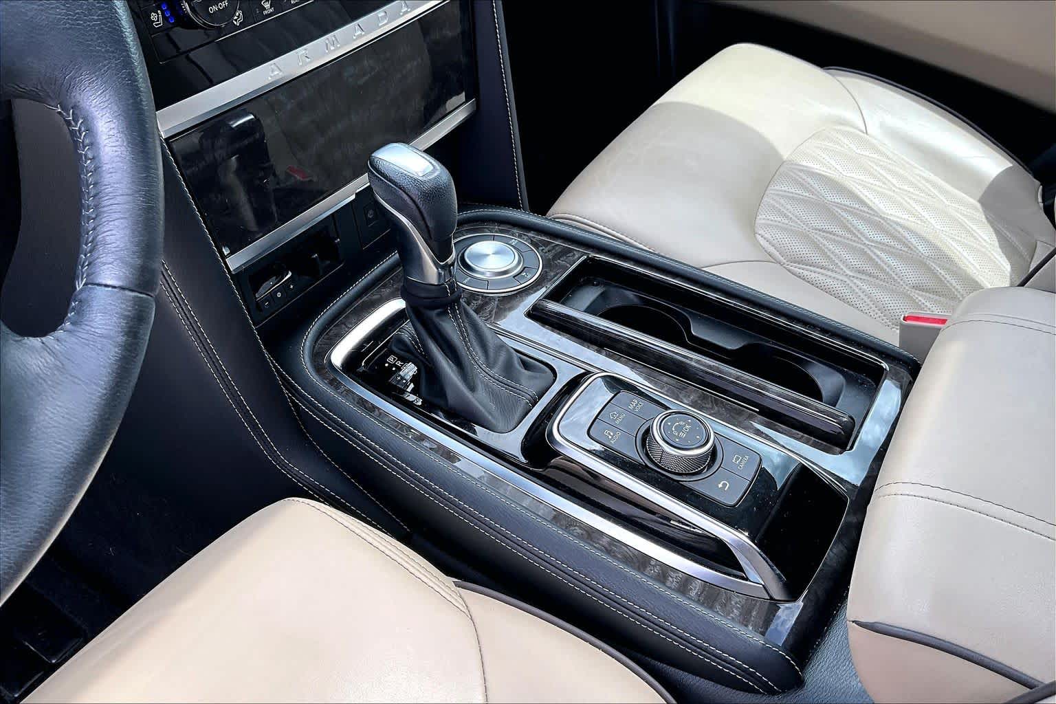 2023 Nissan Armada Platinum Aspen White Tricoat at AutoNation USA Katy