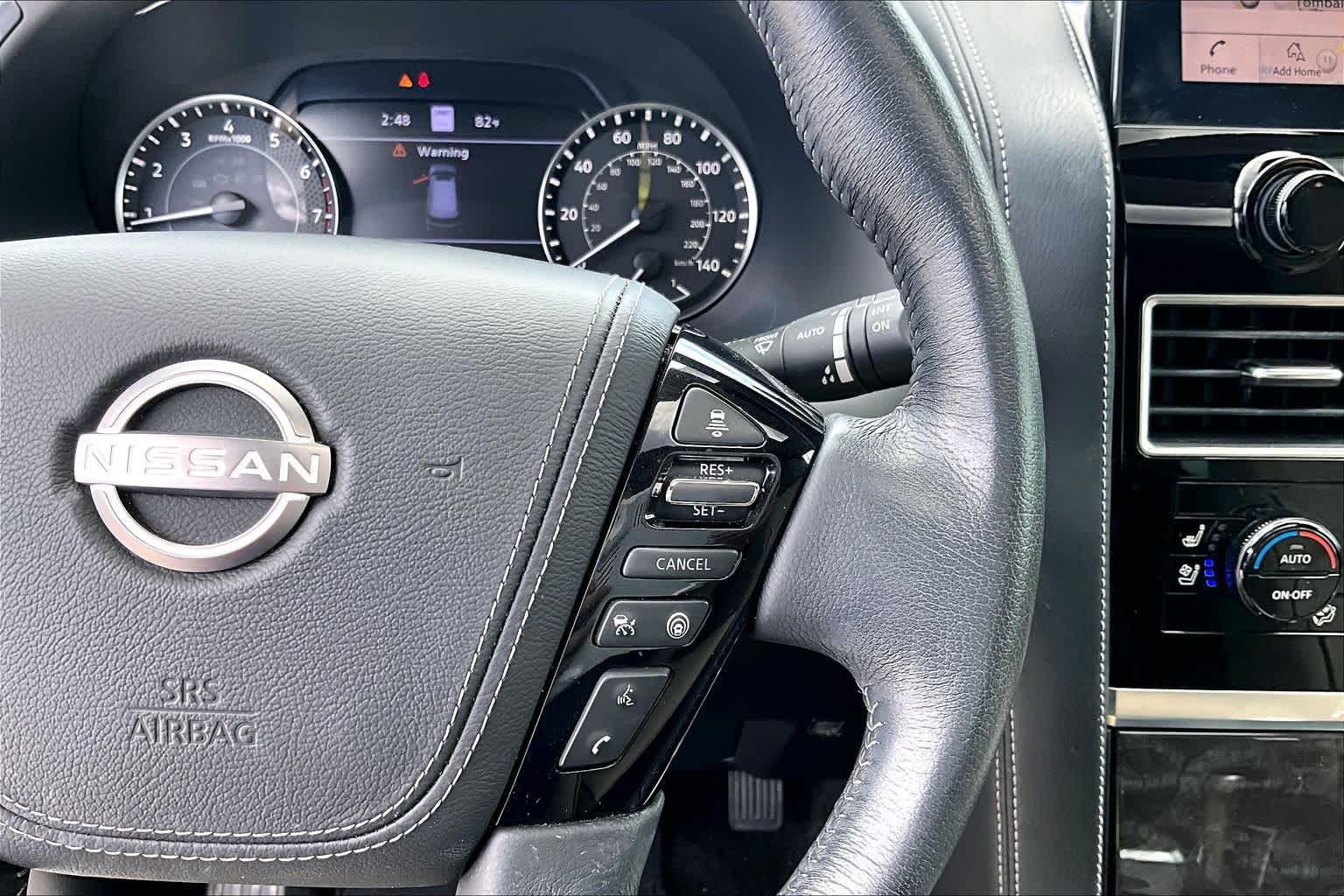 2023 Nissan Armada Platinum Aspen White Tricoat at AutoNation USA Katy