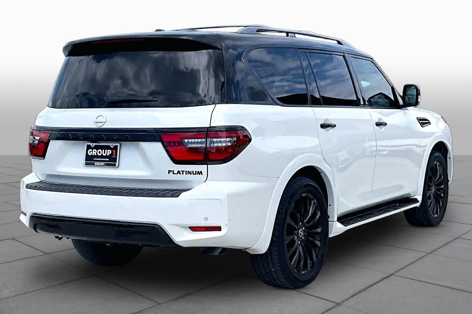 2023 Nissan Armada Platinum Aspen White Tricoat at AutoNation USA Katy