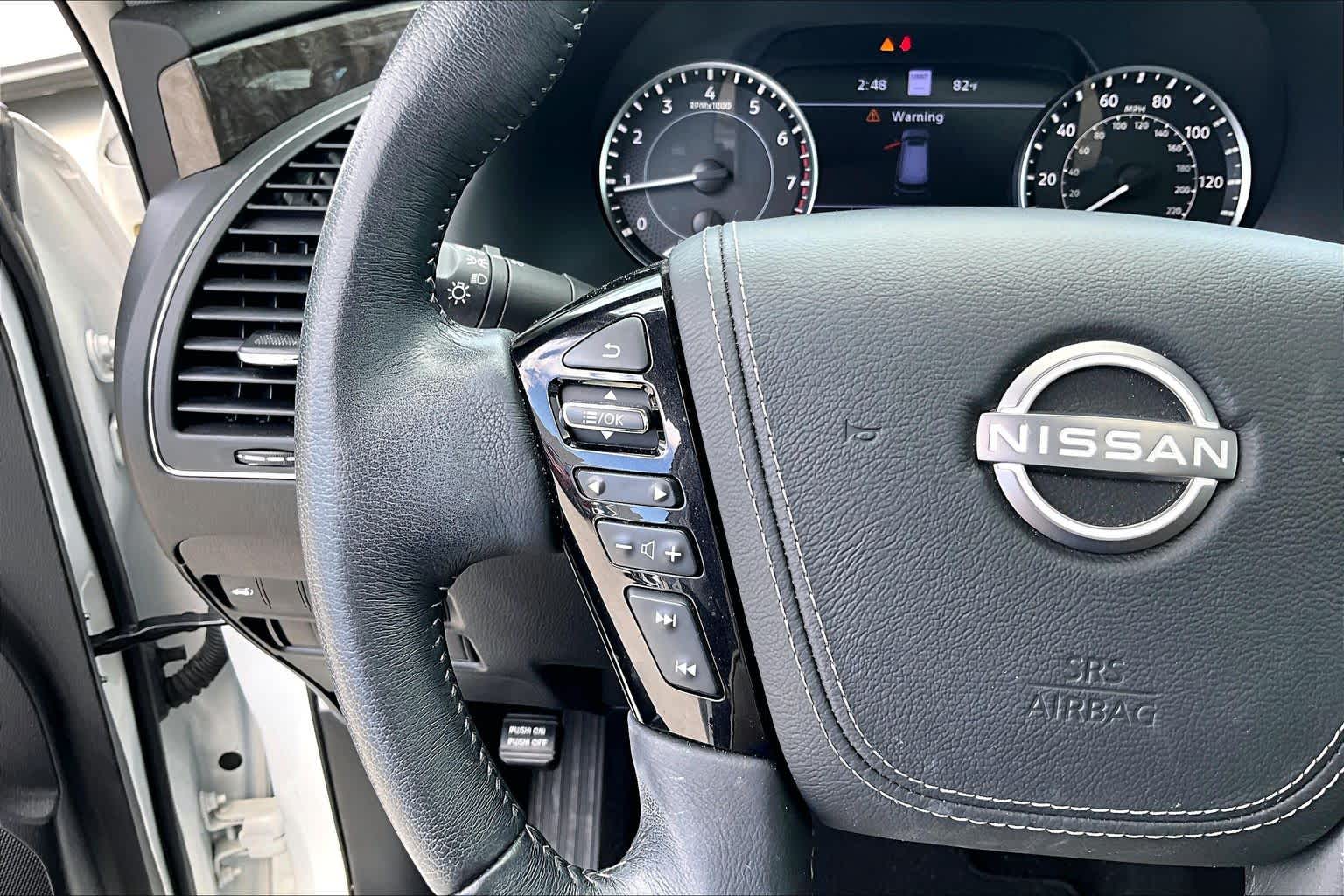 2023 Nissan Armada Platinum Aspen White Tricoat at AutoNation USA Katy