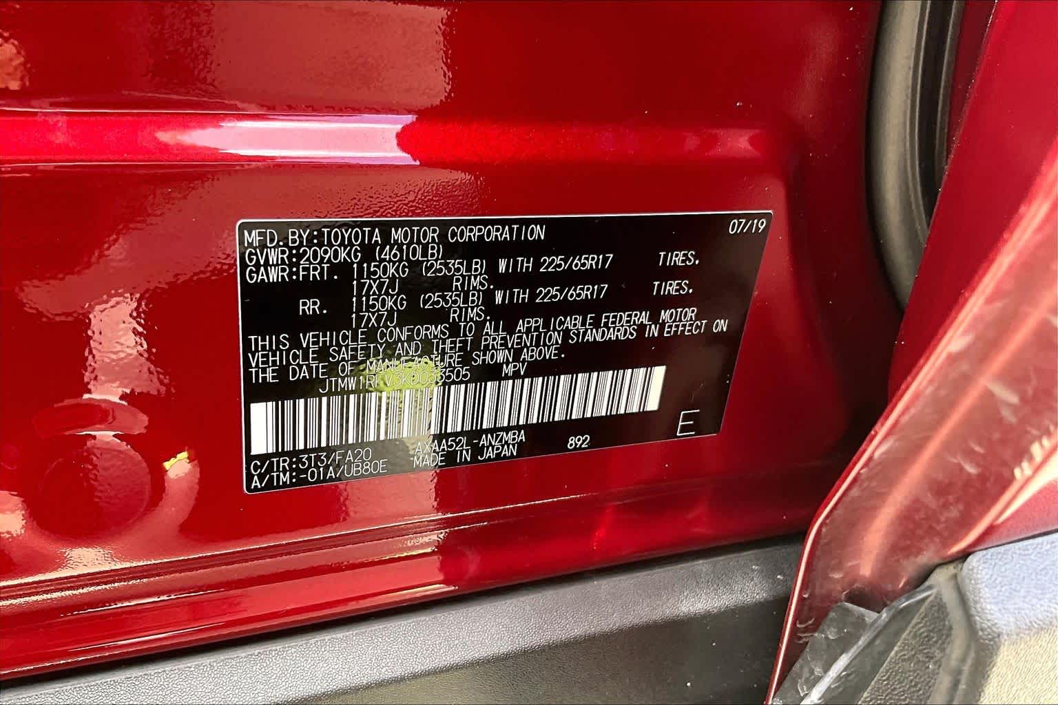 2019 Toyota RAV4 XLE Ruby Flare Pearl at Honda of Clear Lake