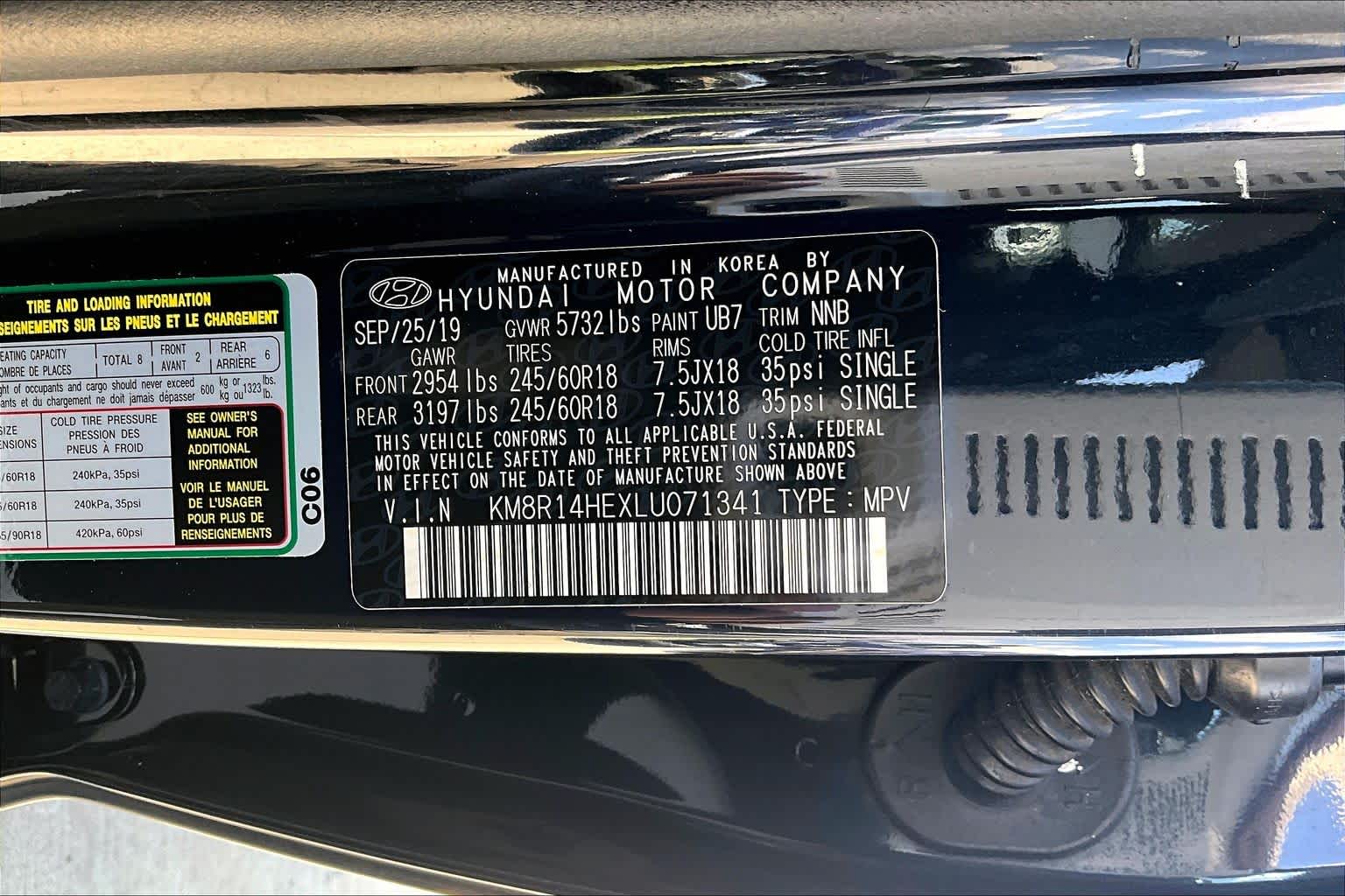 2020 Hyundai Palisade SE Moonlight Cloud at AutoNation USA Houston