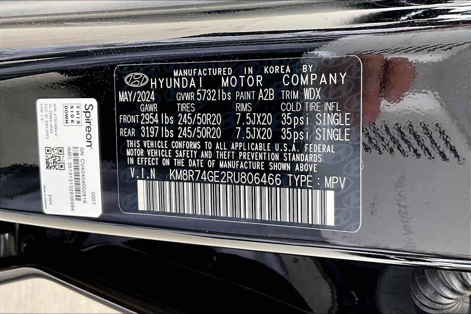 2024 Hyundai Palisade Calligraphy Abyss Black Pearl at Tomball Chrysler Dodge Jeep Ram