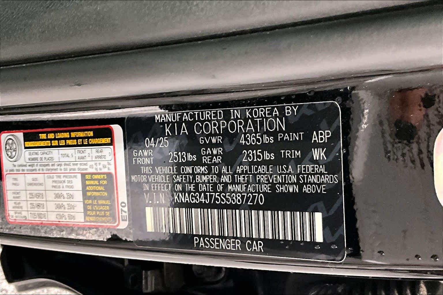 2025 Kia K5 EX Aurora Black Pearl at Beck & Masten Kia