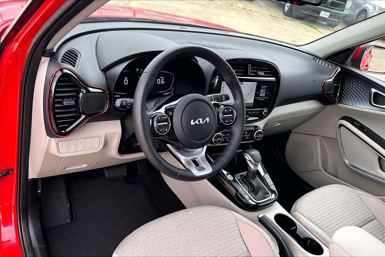 2025 Kia Soul EX Inferno Red at Beck & Masten Kia