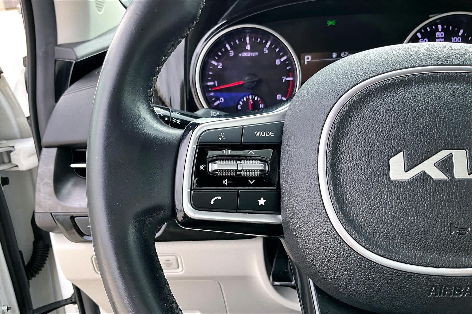 2023 Kia Carnival EX Snow White Pearl at Tomball Chrysler Dodge Jeep Ram
