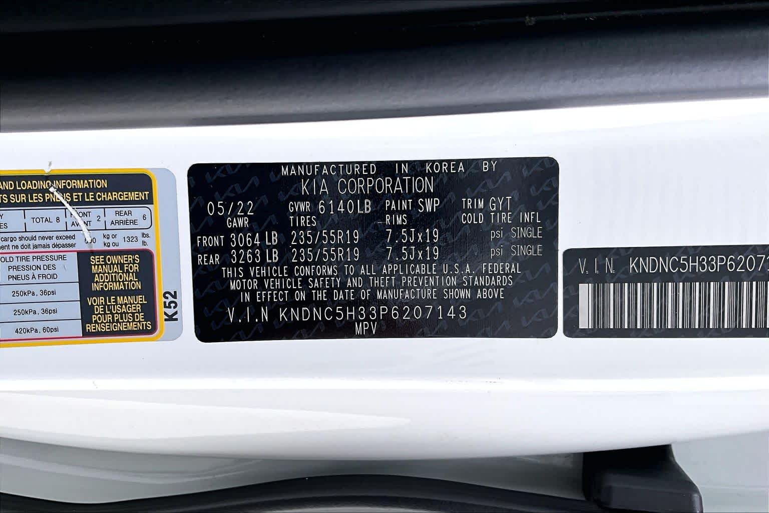 2023 Kia Carnival EX Snow White Pearl at Tomball Chrysler Dodge Jeep Ram