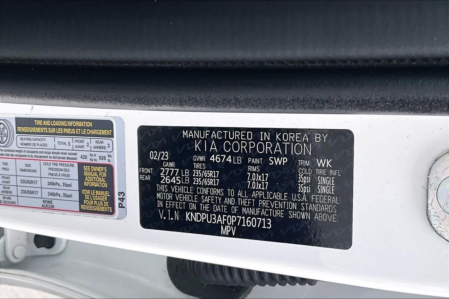 2023 Kia Sportage LX Snow White Pearl at Westside Kia