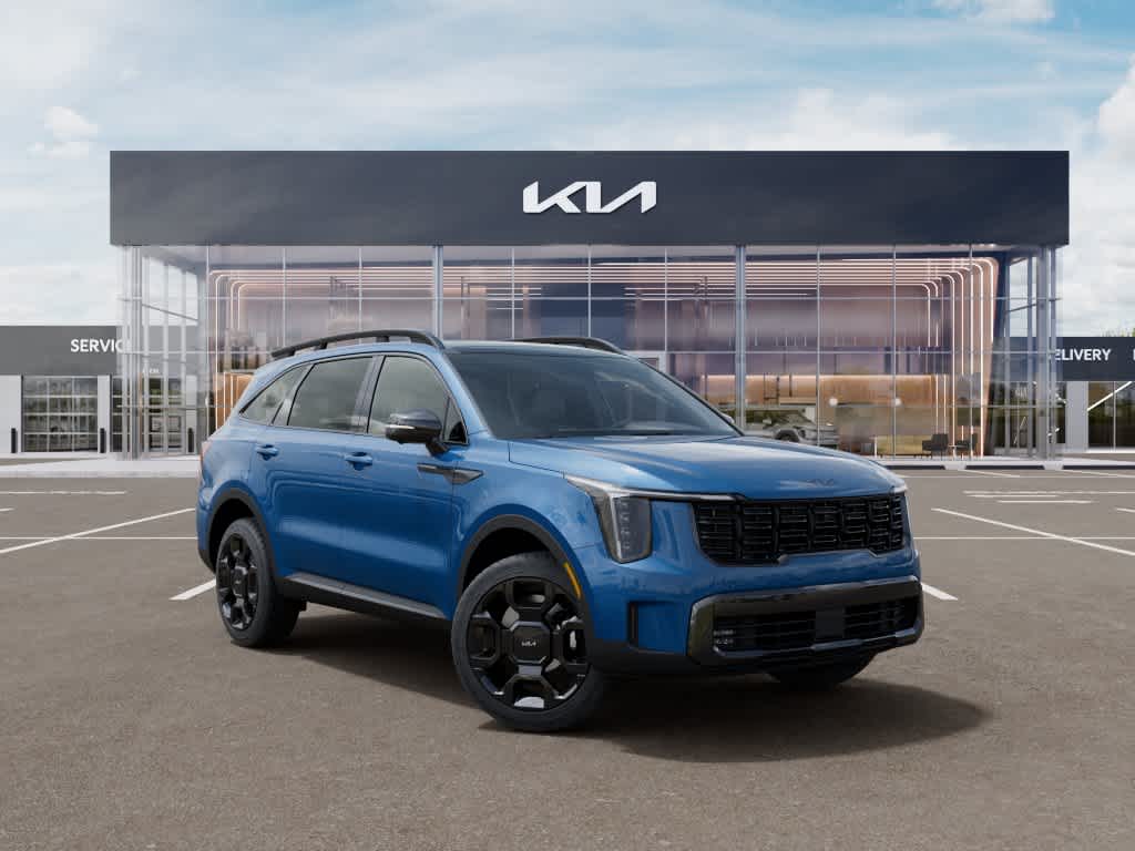 2026 Kia Sorento Hybrid X-Line SX Prestige Mineral Blue at Beck & Masten Kia