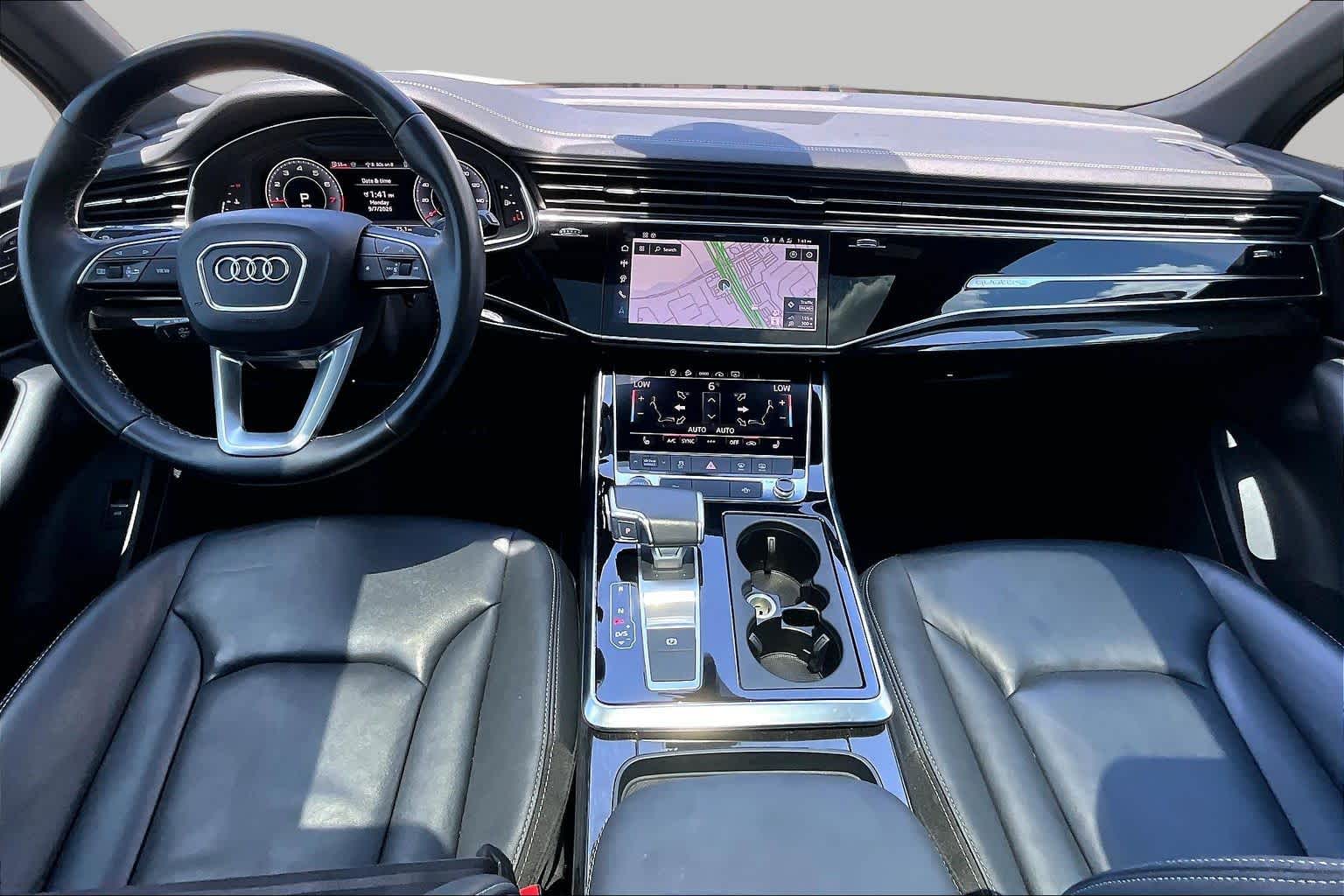 2025 Audi Q7 Premium Glacier White Metallic at Friendly Ford Crosby