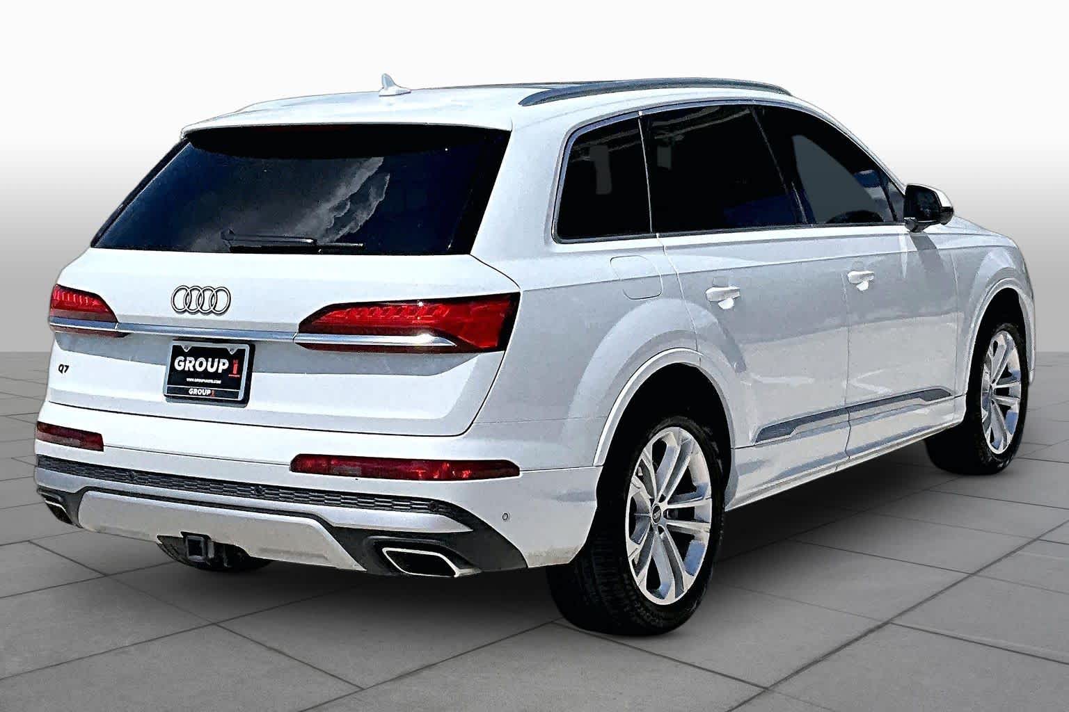 2025 Audi Q7 Premium Glacier White Metallic at Friendly Ford Crosby