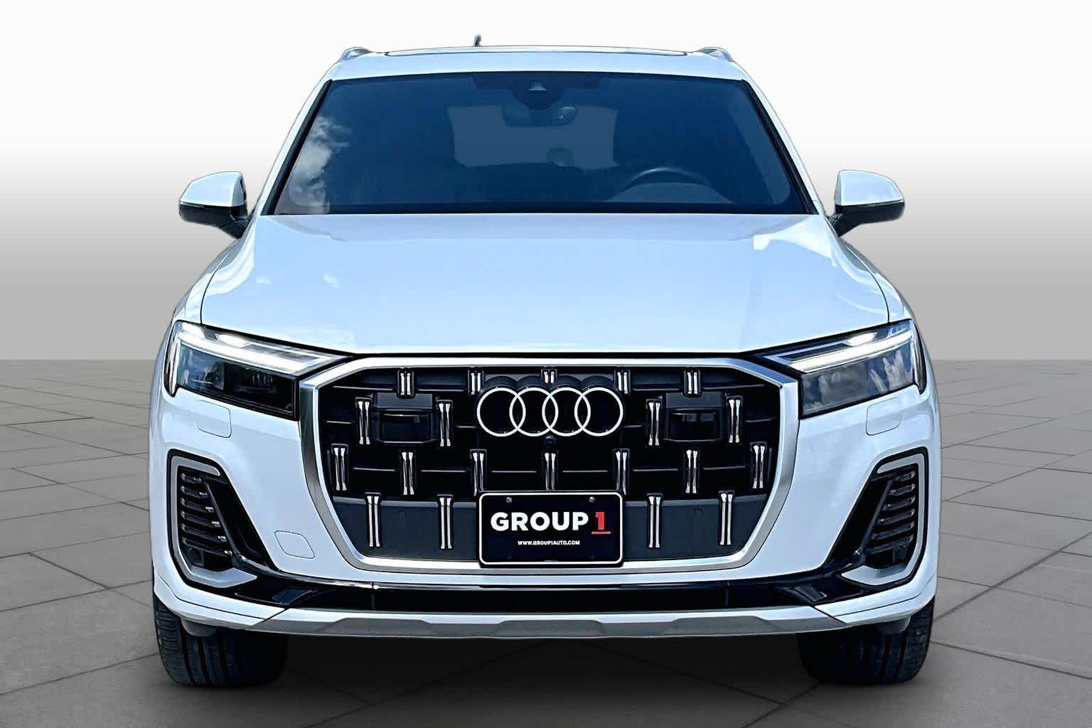 2025 Audi Q7 Premium Glacier White Metallic at Friendly Ford Crosby