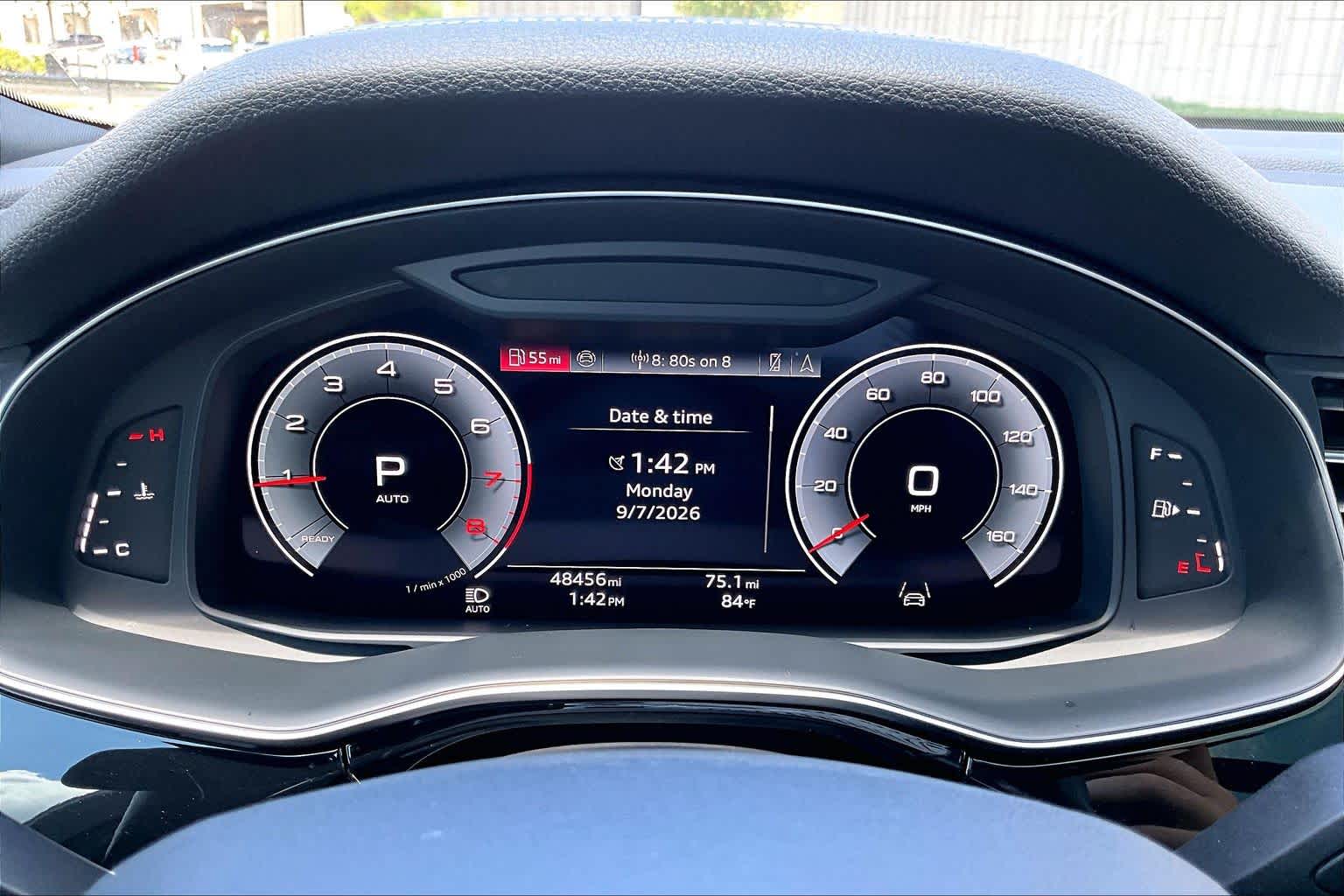 2025 Audi Q7 Premium Glacier White Metallic at Friendly Ford Crosby