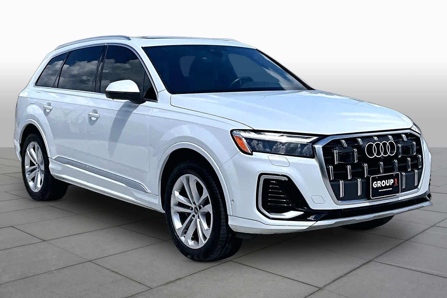 2025 Audi Q7 Premium Glacier White Metallic at Friendly Ford Crosby