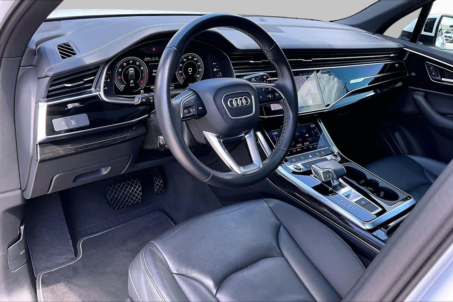 2025 Audi Q7 Premium Glacier White Metallic at Friendly Ford Crosby