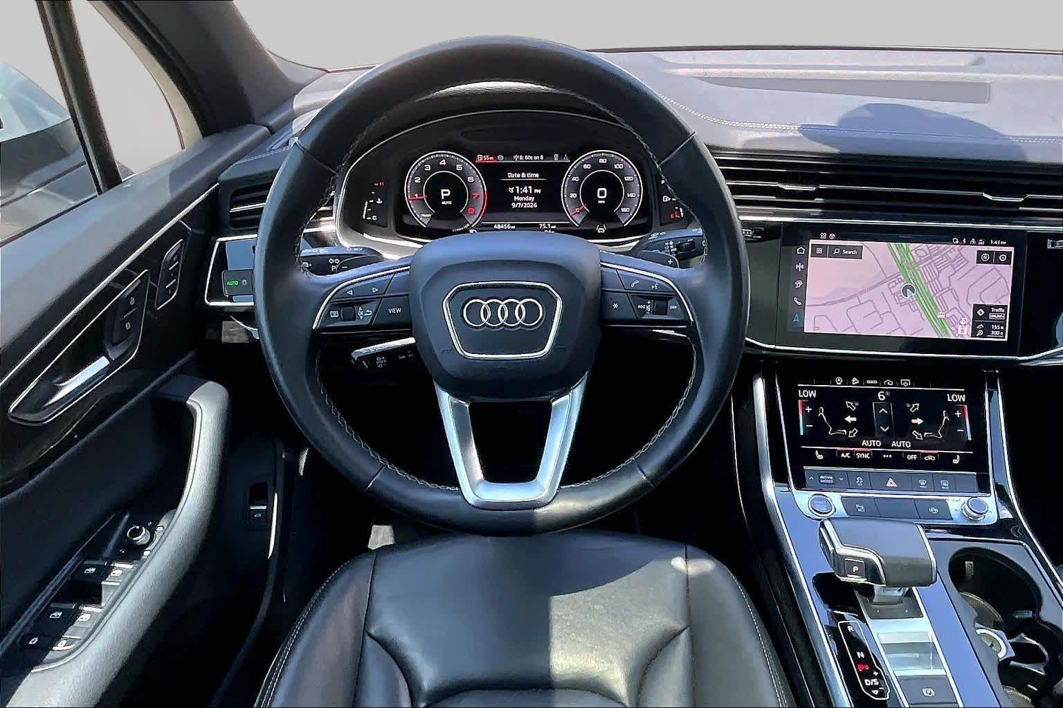 2025 Audi Q7 Premium Glacier White Metallic at Friendly Ford Crosby