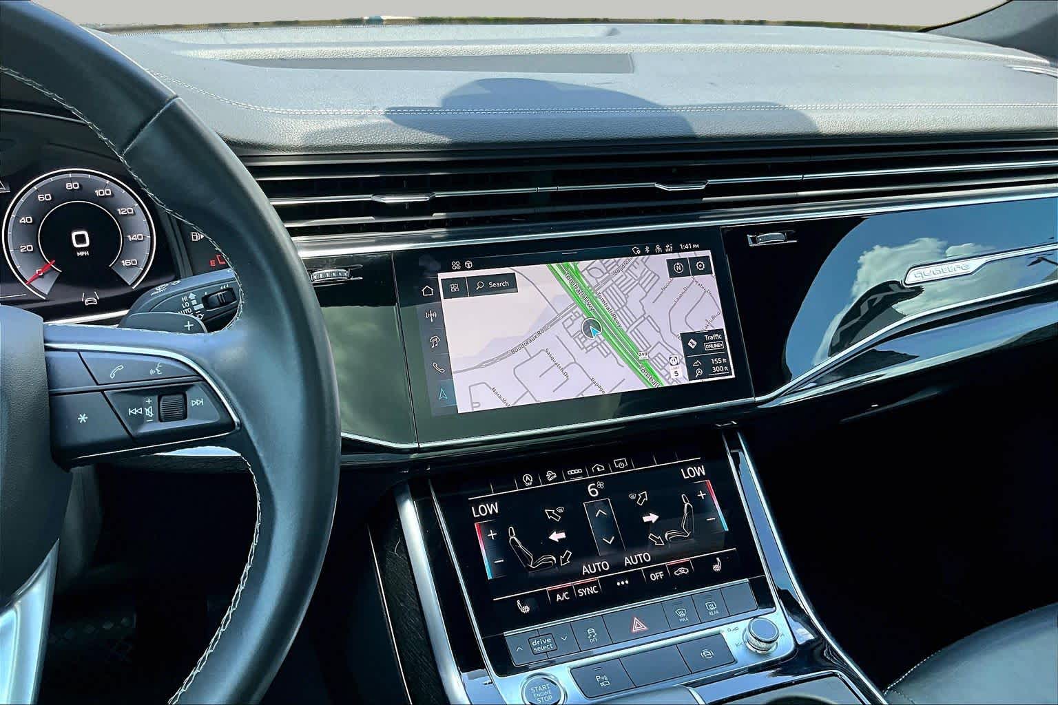 2025 Audi Q7 Premium Glacier White Metallic at Friendly Ford Crosby