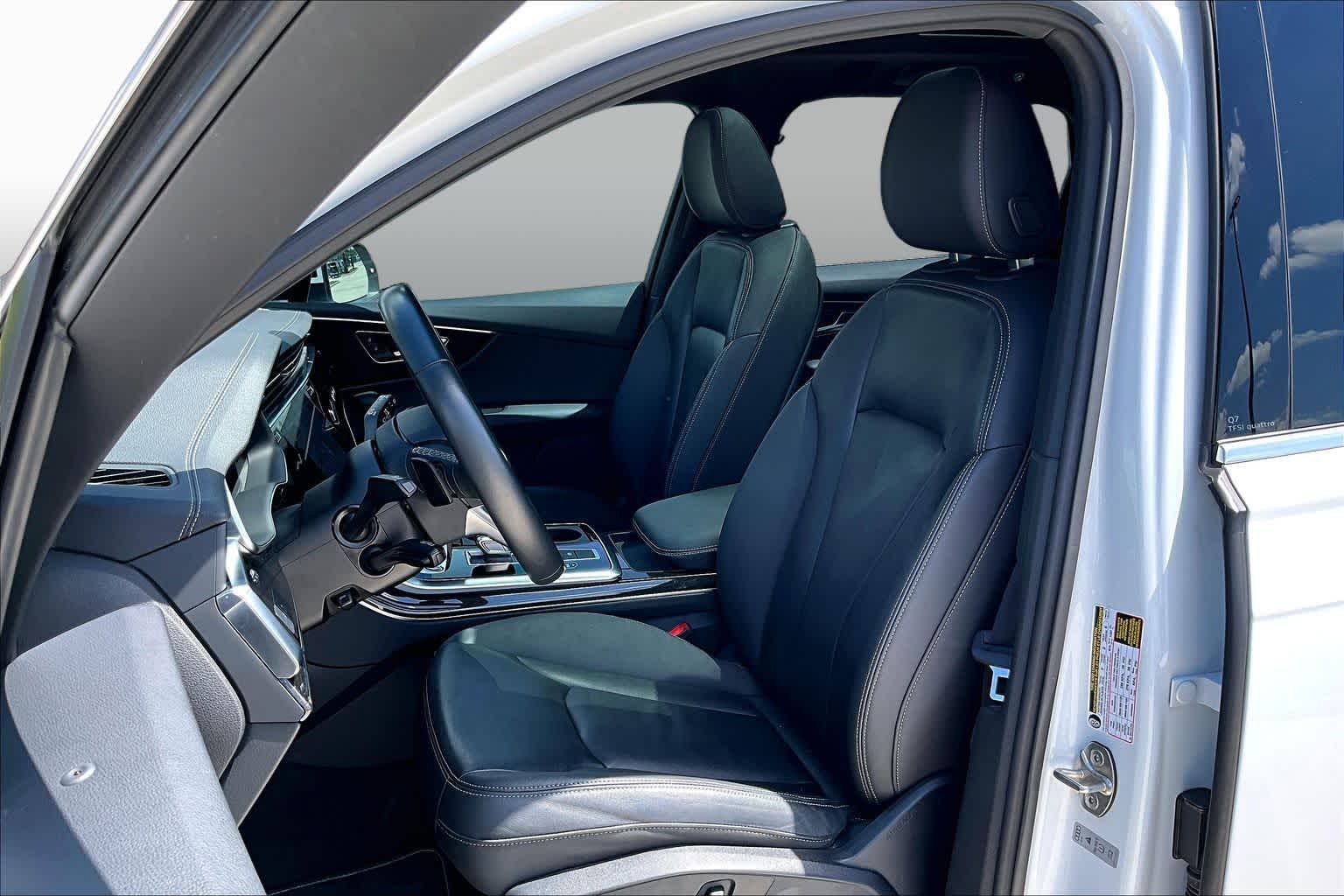 2025 Audi Q7 Premium Glacier White Metallic at Friendly Ford Crosby