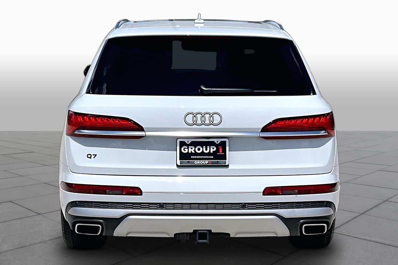 2025 Audi Q7 Premium Glacier White Metallic at Friendly Ford Crosby
