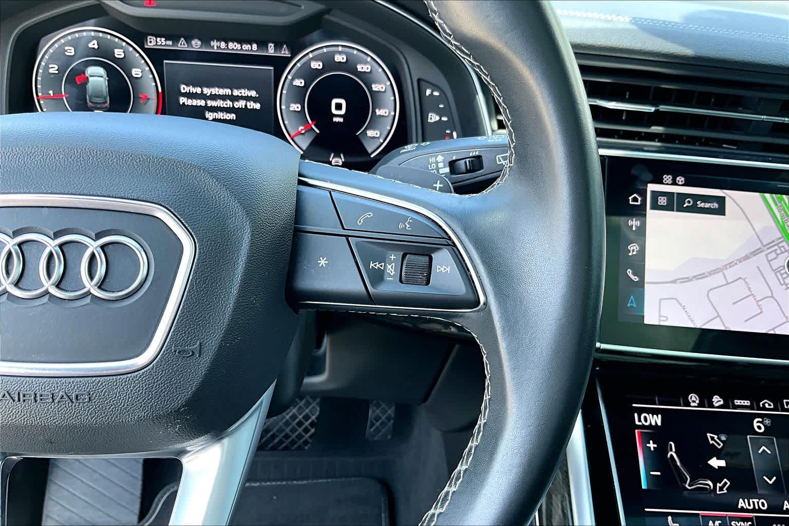 2025 Audi Q7 Premium Glacier White Metallic at Friendly Ford Crosby