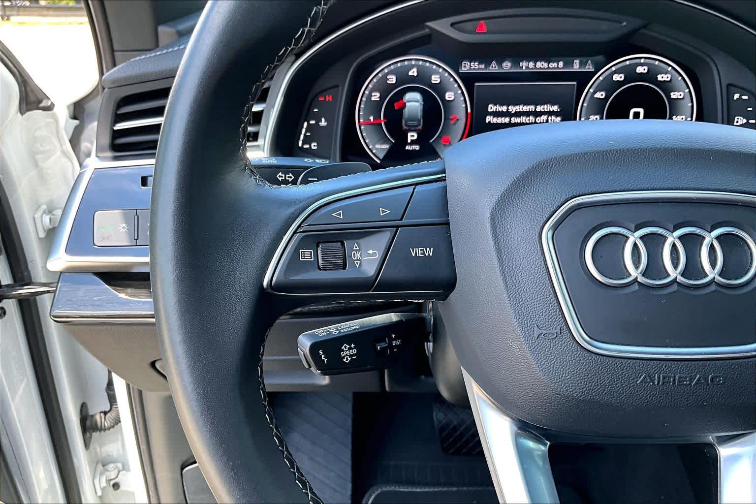 2025 Audi Q7 Premium Glacier White Metallic at Friendly Ford Crosby