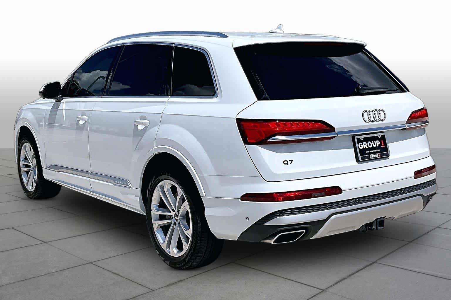 2025 Audi Q7 Premium Glacier White Metallic at Friendly Ford Crosby