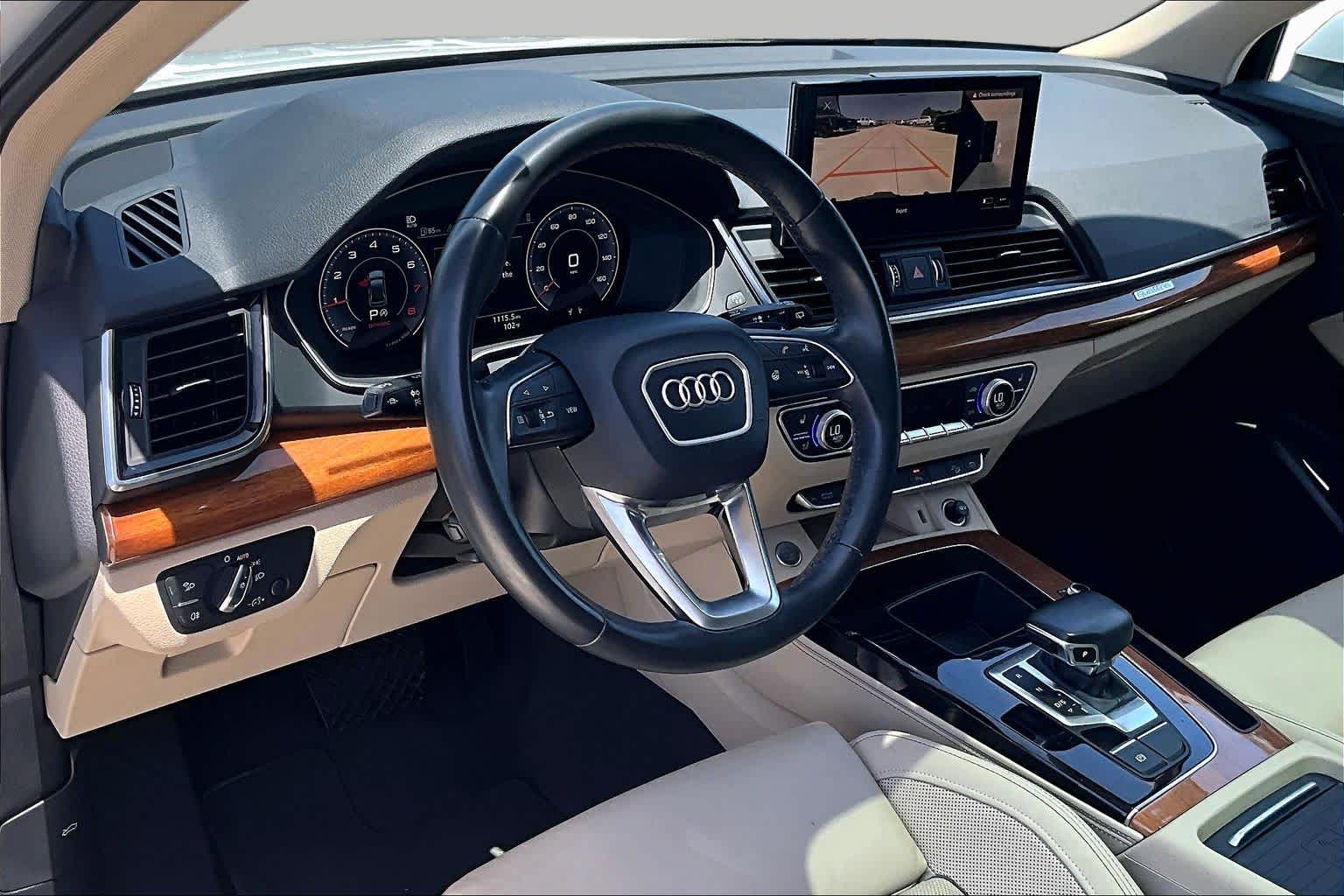 2021 Audi Q5 Premium Plus Glacier White Metallic at Tomball Chrysler Dodge Jeep Ram
