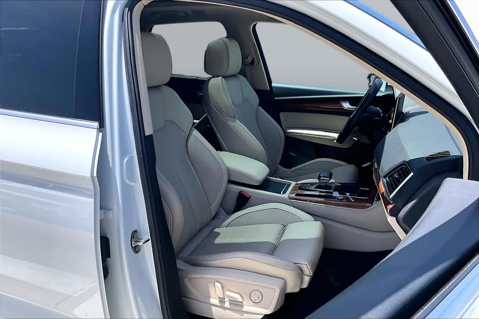 2021 Audi Q5 Premium Plus Glacier White Metallic at Tomball Chrysler Dodge Jeep Ram