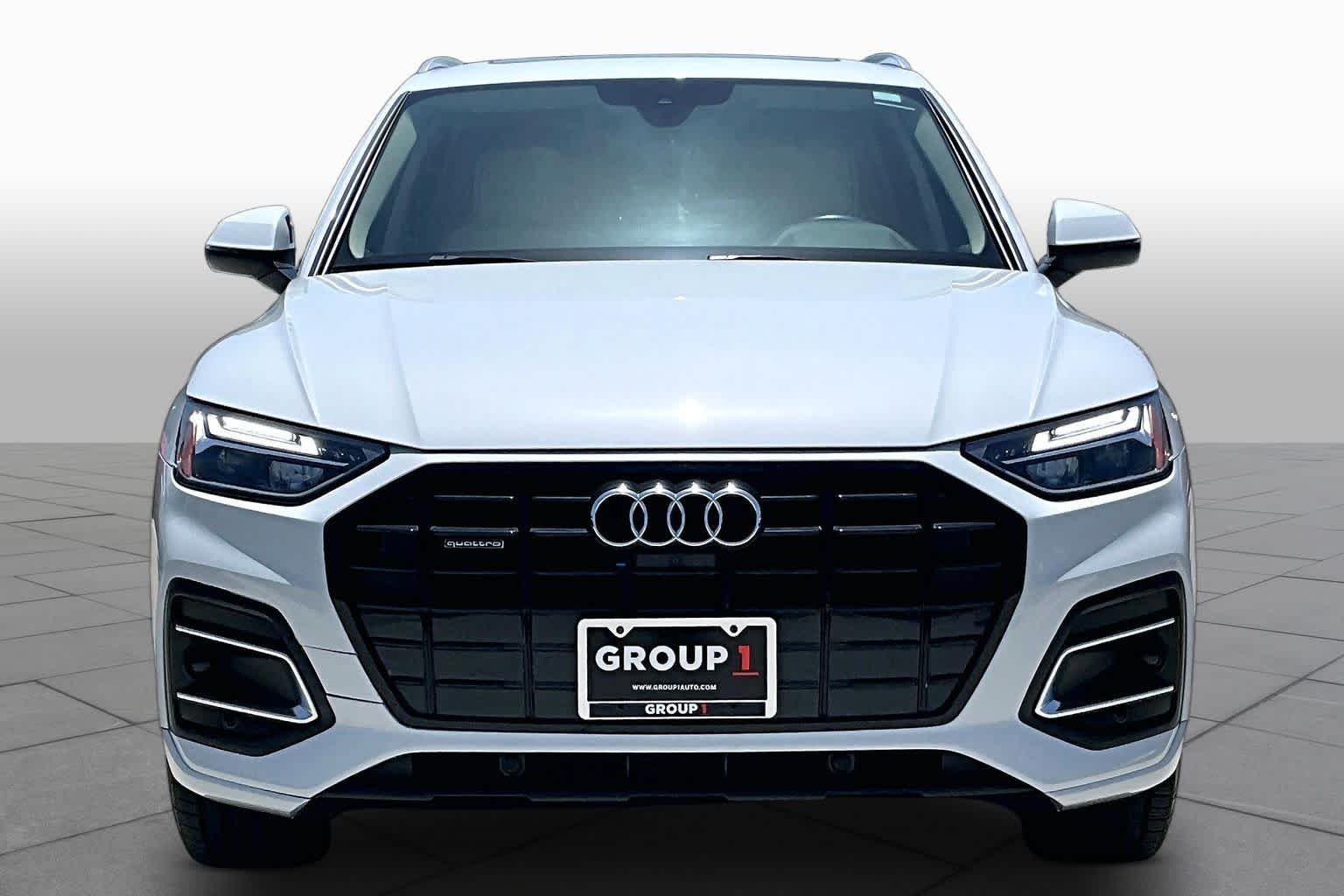 2021 Audi Q5 Premium Plus Glacier White Metallic at Tomball Chrysler Dodge Jeep Ram