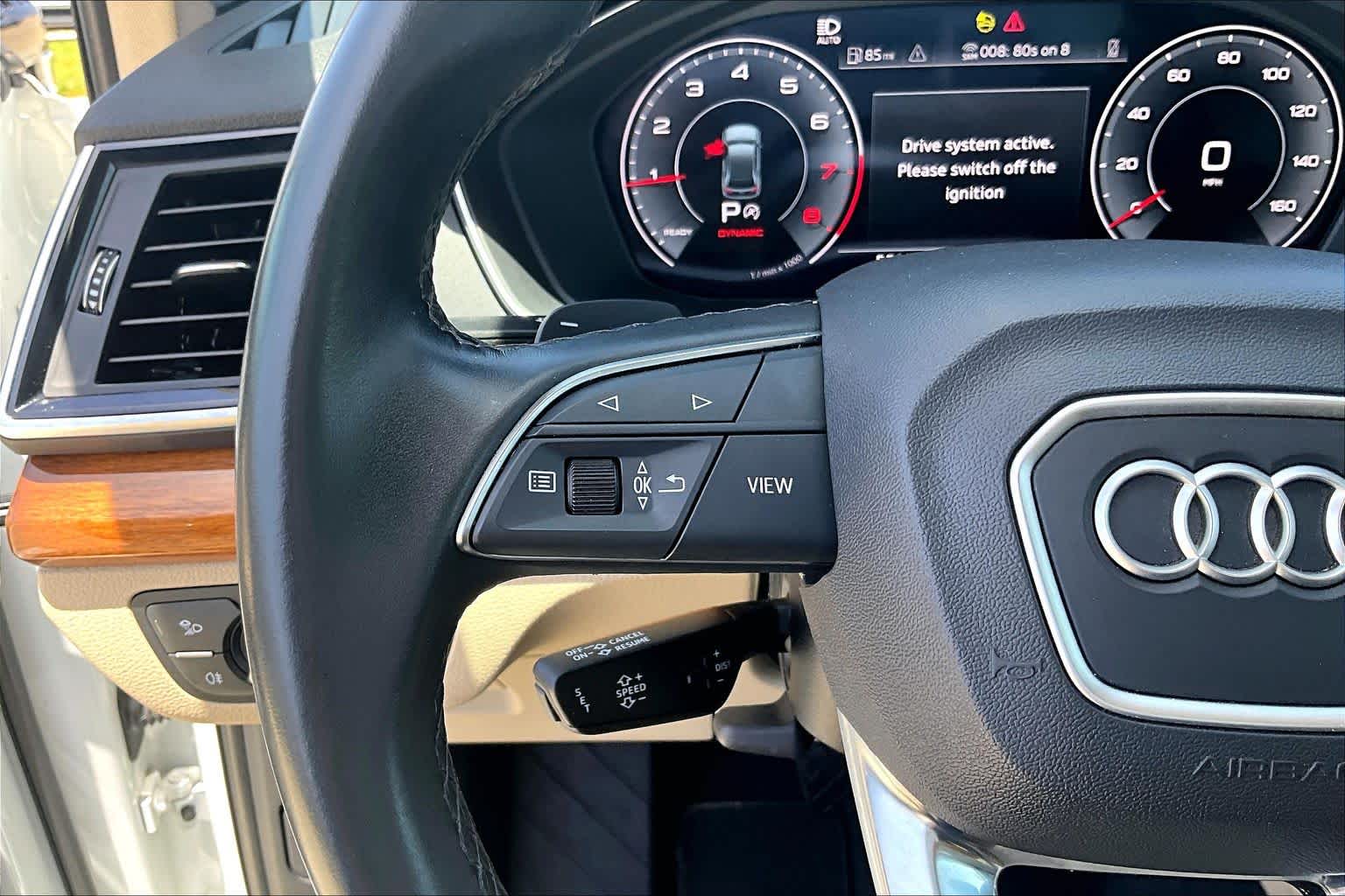 2021 Audi Q5 Premium Plus Glacier White Metallic at Tomball Chrysler Dodge Jeep Ram