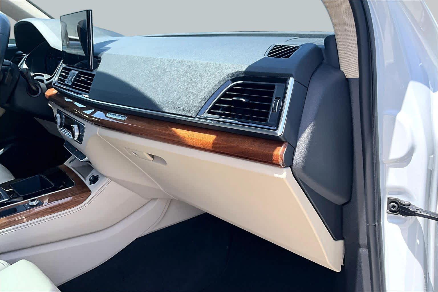 2021 Audi Q5 Premium Plus Glacier White Metallic at Tomball Chrysler Dodge Jeep Ram