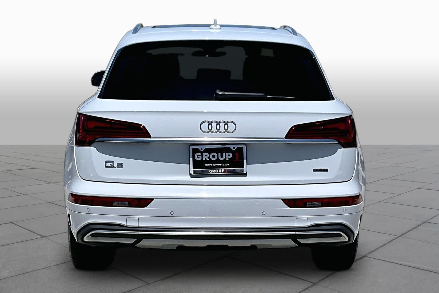 2021 Audi Q5 Premium Plus Glacier White Metallic at Tomball Chrysler Dodge Jeep Ram