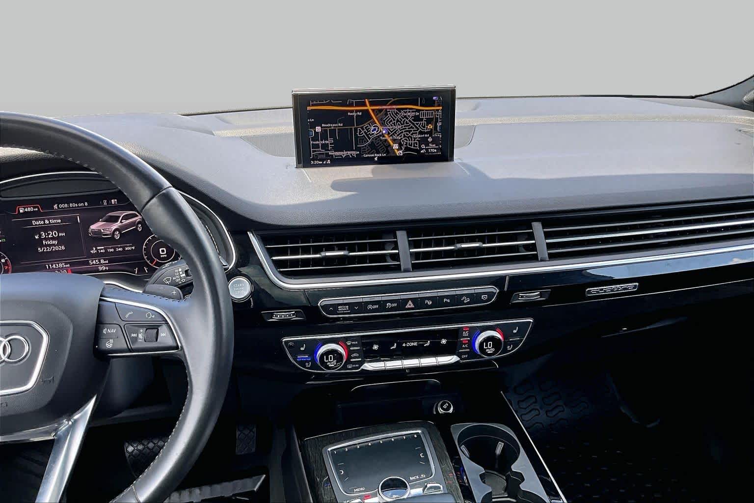 2019 Audi Q7 Prestige Glacier White Metallic at Lexus of Clear Lake