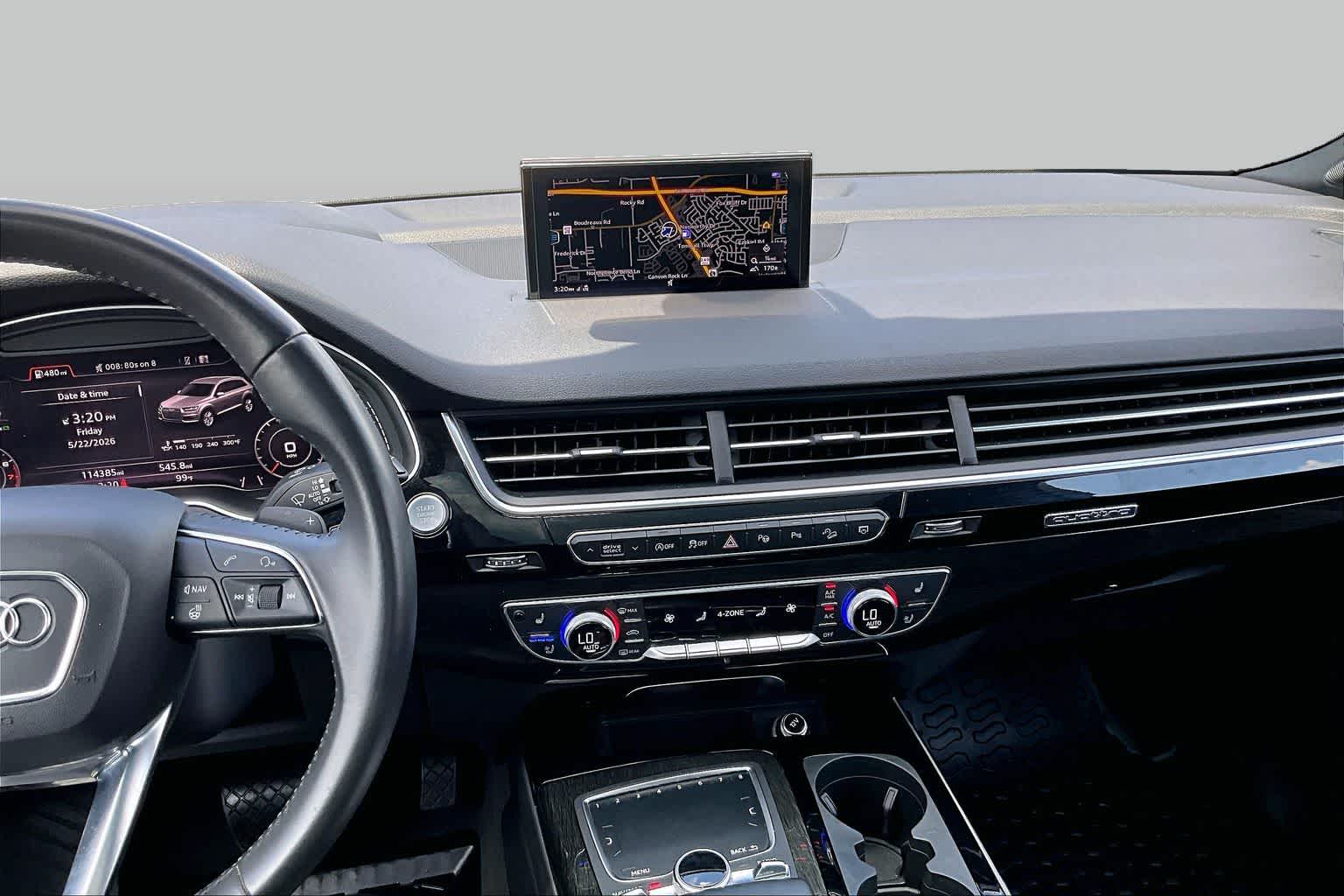 2019 Audi Q7 Prestige Glacier White Metallic at Lexus of Clear Lake